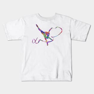 Rhythmic gymnastics ribbon dance Kids T-Shirt